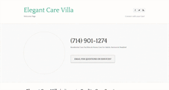 Desktop Screenshot of elegantcarevilla.com